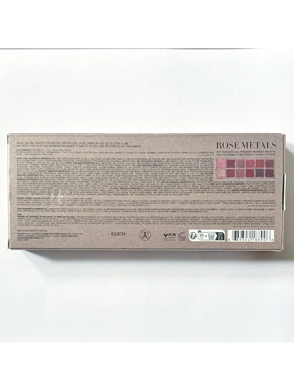 Anastasia Beverly Hills Rose Metals Eyeshadow Palette •AUTHENTIC & NEW IN BOX•